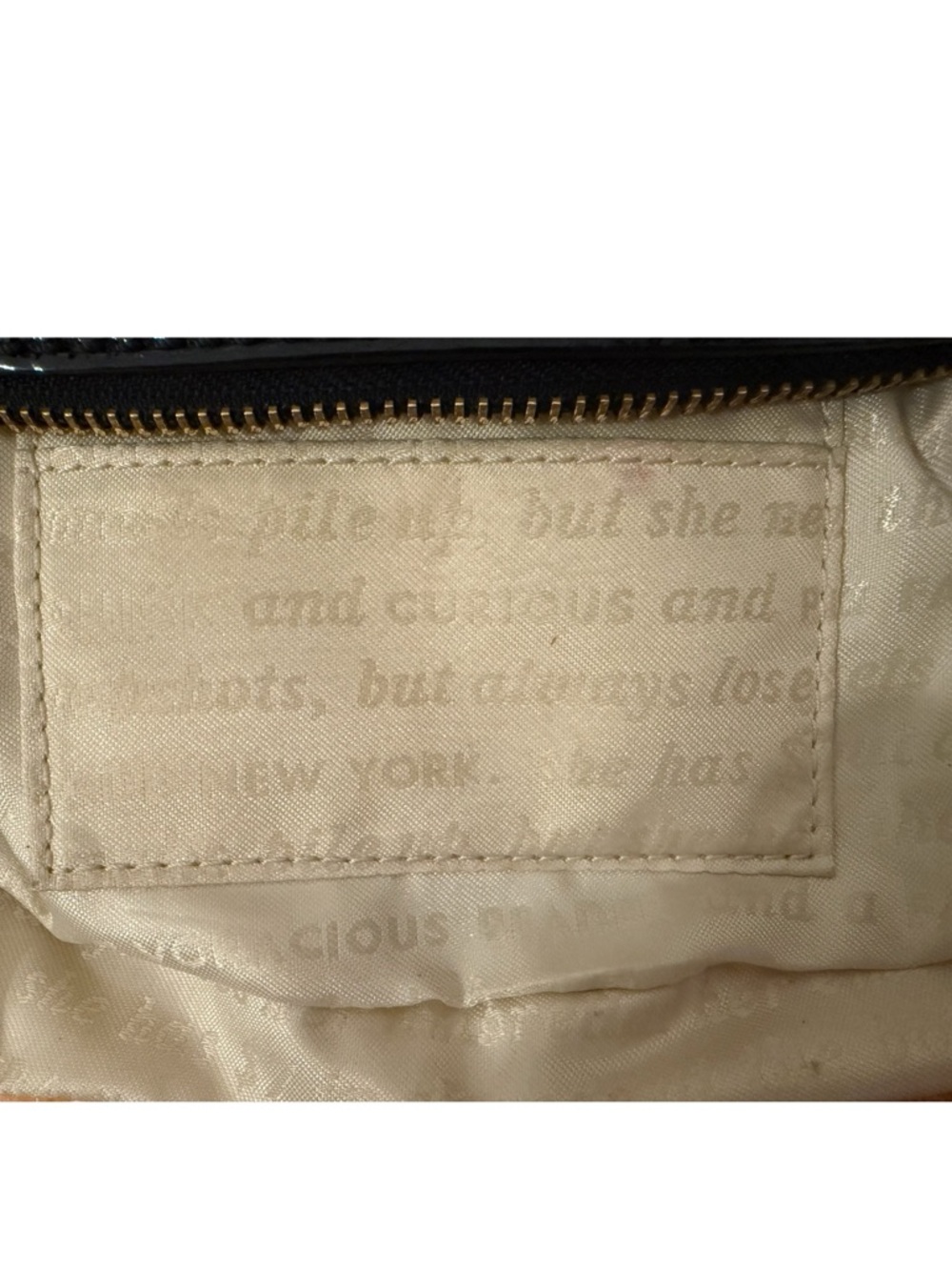 Kate Spade Highliner Clover Black Leather Crossbody Bag with Storybook Lining - Picture 14 of 14